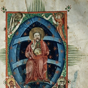 Christ Pantocrator. Miniature. Missale Dominicale cum Kalend