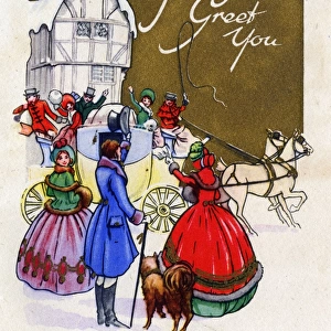 Christmas card, To Greet You