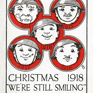 Christmas card by H L Oakley for the 32nd Division, Dec 1918
