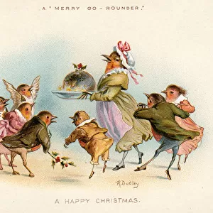 Christmas card, A Merry Go Rounder