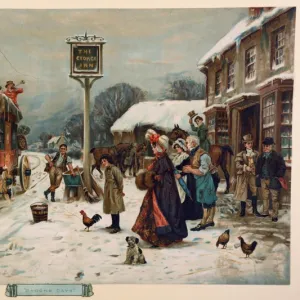 Christmas scene, Bygone Days