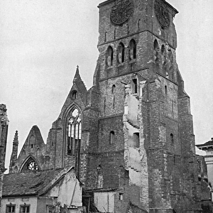 Church of Saint Jean in Dixmude, West Flanders, WWI