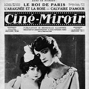 Cine-Miroir featuring Genevieve Felix in L Engrenage, 1925