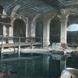 Circular Bath - Roman Baths, Bath, Somerset. Date: circa 1908