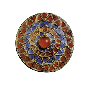 Circular Fibula studded with rhinestones, 7th. century