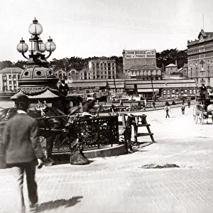 Circular Quay, Sydney, Australia, circa 1890s. Date: circa 1890s