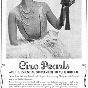 Ciros pearls advert, 1927