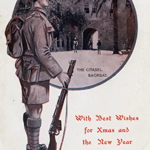 The Citadel, Baghdad, Iraq - WWI Xmas card