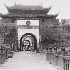 City gate, Wuchang, Wuhan, China, c. 1910