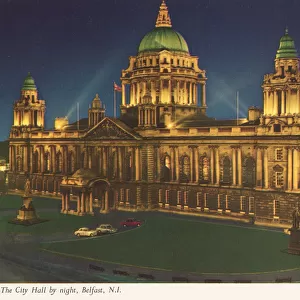 The City Hall by night, Belfast, N. I