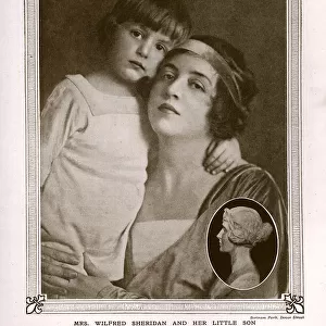 Clare Sheridan and son