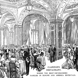 Claridges restaurant, 1907