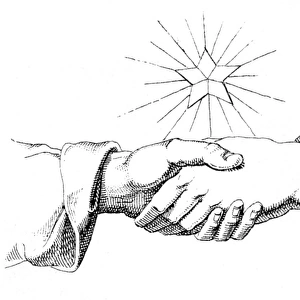 Clasped hands