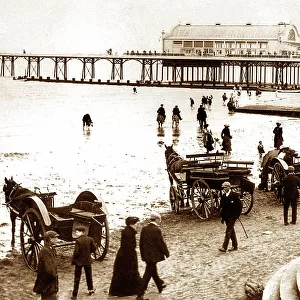 Cleethorpes Pier and Beach early 1900s