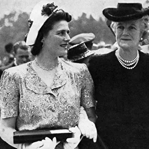 Clementine Churchill receiving Insignia of the Dame Grand Cr