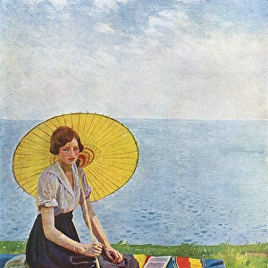 On the Cliff by Harold Harvey