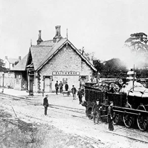 Clitheroe Railway Station probably 1860/70s