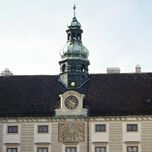 Clock tower. Amalienburg. Hofburg Palace. Vienna