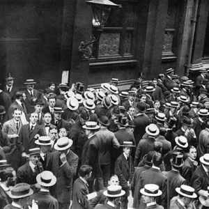 Closing of the Stock Exchange in London at the start of WWI