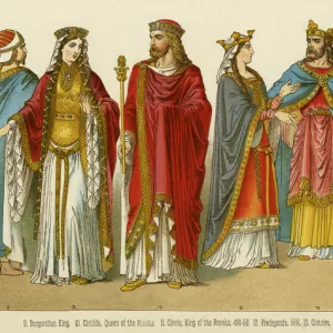 Clovis I, King of the Franks and Queen Clotilda