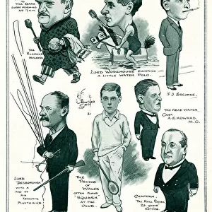 Clubland caricatures: the Bath celebrities 1921