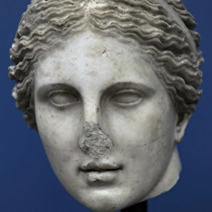 Cnidus Aphrodite. Marble sculpture. Roman copy of the 4th