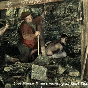 Coal Miners Working a Seam