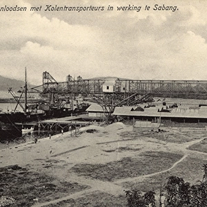 Coal transportation, Sabang, Sumatra, Indonesia