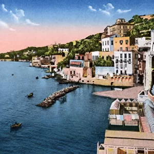 Coastal view at Posillipo, Naples, Italy