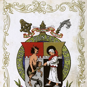 The Coat of Arms of Innerleithen (Cleikum), Scotland