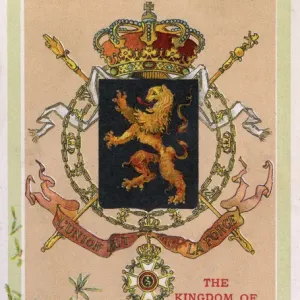 The Coat of Arms of The Kingdom of Belgium