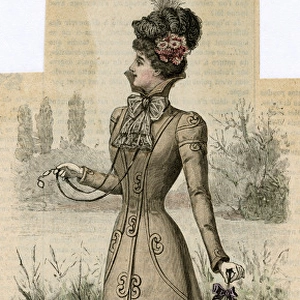 Coat & Tartan Dress 1899