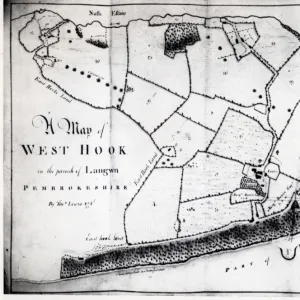 Colliery map of Hook, Pembrokeshire, South Wales