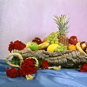 Colourful arrangement of fruit