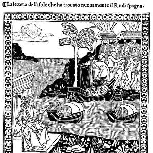 Columbus sent on his Voyage by the King of Spain