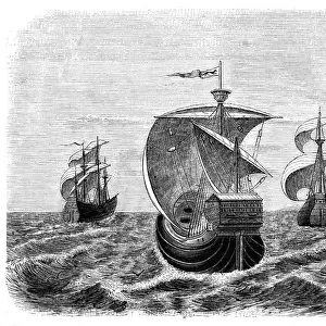 Columbus Ships on the First Voyage