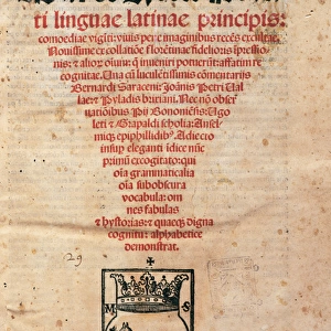 Comedies, 1518 by Titus Maccius Plautus. Title cover