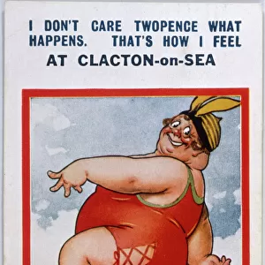 Comic Card / Fat Lady
