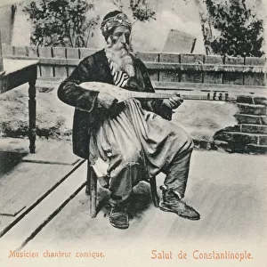 Comic Musician from Istanbul, Turkey, playing a Setar