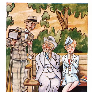 Comic postcard, offer from a photographer Date: 20th century