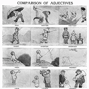 Comparison of adjectives, learning for children