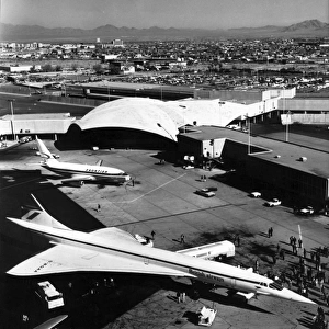 Concorde 206 G-BOa during its first visit to Las Vegas