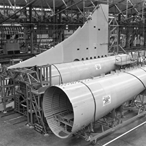 Concorde rear fuselage and tail fin manufacture