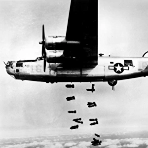 Consolidated B-24, 4450443 of 15th Air Force bombing ra