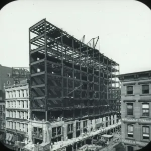 Constructing large building, N. York Constructing large building, N. York