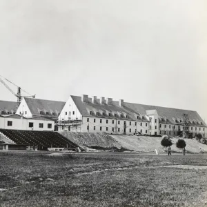 Construction-Crane with Newly Completed Barracks for Air?