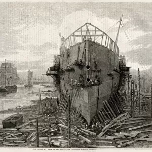 Construction of The Leviathan later Great Eastern 1857