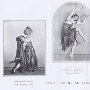 Contemporary dancers: Genia Rouskaya, Mllle Laurka and Olive