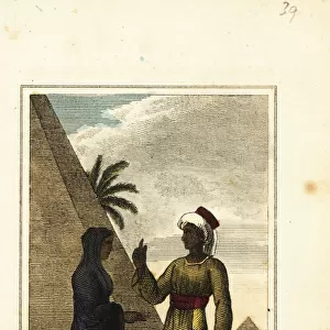 A Copt man and woman of Egypt, 1818