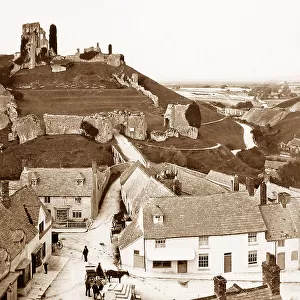 Corfe Village and Castle